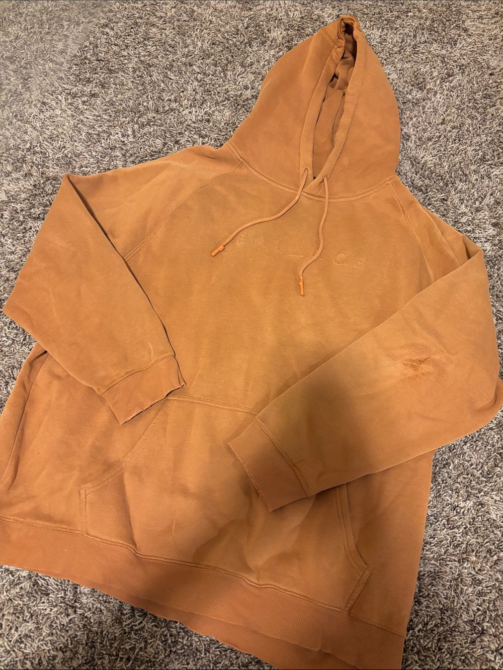 Balance Athletica Men's Hooded Pullover - Rust Orange